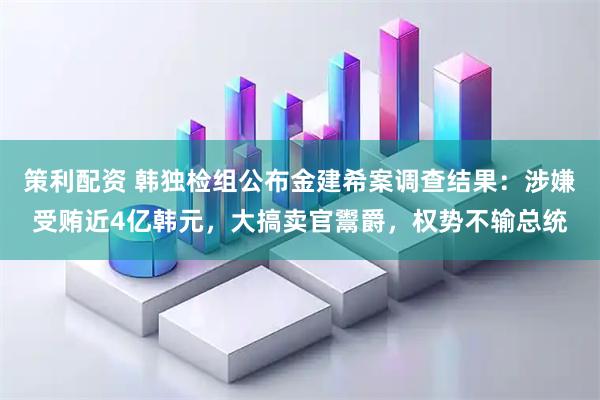 策利配资 韩独检组公布金建希案调查结果：涉嫌受贿近4亿韩元，大搞卖官鬻爵，权势不输总统